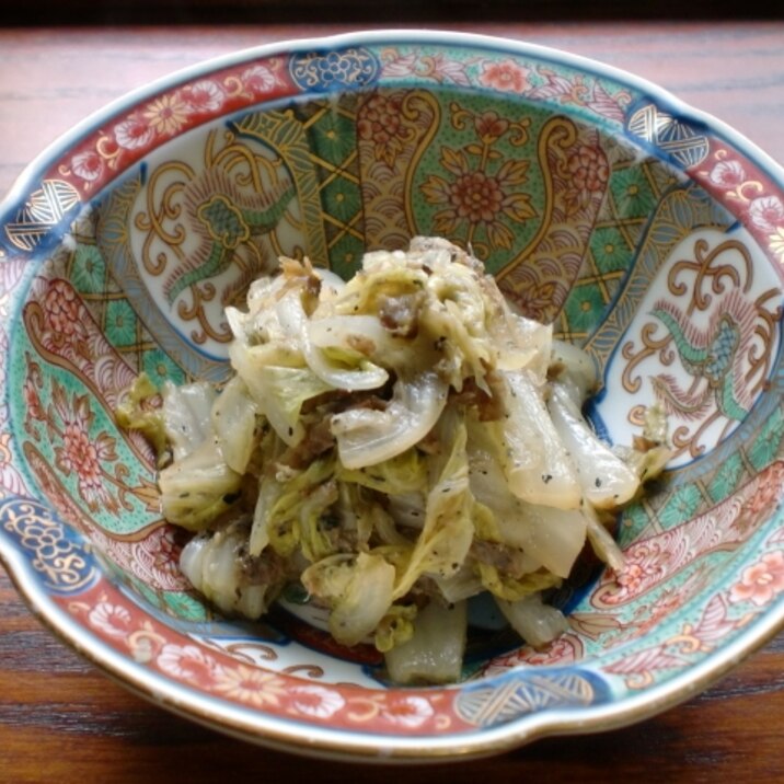 白菜の味噌いため